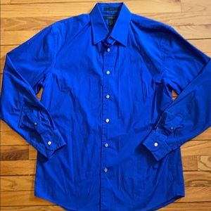 Express royal blue dress button down